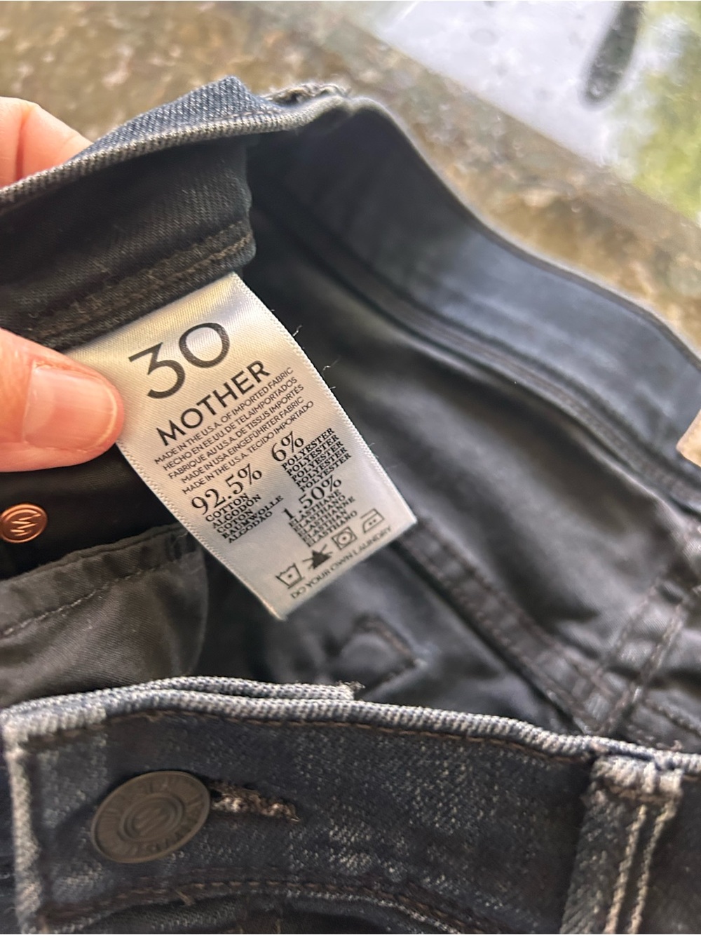 MOTHER The Cruiser Dark Wash Flare Leg Jeans. “When the Going Gets Tough”. SZ 30 - Picture 5 of 10